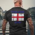England 1966 Vintage Soccer Football Flag Lions Men's Back Print T-shirt Gifts for Old Men