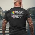 Equal Rights For Others Its Not Pie Lgbt Ally Pride Month Mens Back Print T-shirt Gifts for Old Men