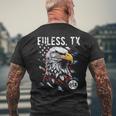 Euless Tx Patriotic Eagle Usa Flag Vintage Style Men's T-shirt Back Print Gifts for Old Men