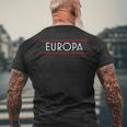 Europa European Pride Mens Back Print T-shirt Gifts for Old Men