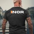 F1 Grid Names Lando Norris Mens Back Print T-shirt Gifts for Old Men
