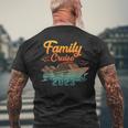 Family Cruise 2023 Travel Holiday Family Matching Squad Mens Back Print T-shirt Gifts for Old Men