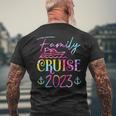 Family Cruise 2023 Travel Trip Holiday Family Matching Squad Mens Back Print T-shirt Gifts for Old Men