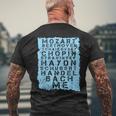 Famous Classical Music Composer Musician Mozart Men's T-shirt Back Print Gifts for Old Men