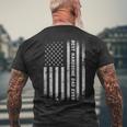 Fathers Day Best Handsome Dad Ever With Us American Flag Mens Back Print T-shirt Gifts for Old Men