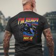 First Day Ready To Crush Pre-K Monster Truck School Mens Back Print T-shirt Gifts for Old Men