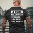 Fitness Meme - Workout Motivation Quotes - Funny Workout Mens Back Print T-shirt Gifts for Old Men