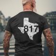Fort Worth Arlington Area Code 817 Texas Souvenir Men's T-shirt Back Print Gifts for Old Men