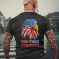 You Free Tonight Eagle Happy 4Th Of July Men's Back Print T-shirt Gifts for Old Men