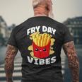 Fry Day Vibes French Fries Fried Potatoes Men's T-shirt Back Print Gifts for Old Men