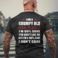 Funny Billiards I Am A Grumpy Old Pool Player Men's Crewneck Short Sleeve Back Print T-shirt Gifts for Old Men