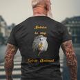 Cajun Louisiana Nutria Rat Spirit Animal Men's T-shirt Back Print Gifts for Old Men