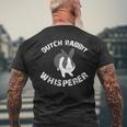 Dutch Rabbit Whisperer Bunny Apparel Men's T-shirt Back Print Gifts for Old Men