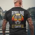 Funny Fathers Day Dog Pitbull Dad Retro Vintage Funny Gifts For Dad Mens Back Print T-shirt Gifts for Old Men