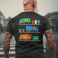 Garbage Truck Driver Junk Bin Dumpster Lorry Toy Men's T-shirt Back Print Gifts for Old Men