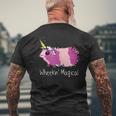 Funny Guinea Pig Unicorn Wheekin Magical Cute Guineacorn Gifts For Pig Lovers Funny Gifts Mens Back Print T-shirt Gifts for Old Men