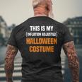 Funny Halloween Joke Inflation Halloween Costume Mens Back Print T-shirt Gifts for Old Men