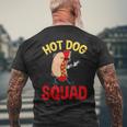 Hot Dog Squad Hot Dog Men's T-shirt Back Print Gifts for Old Men