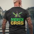 Funny Mardi Gras Crawfish Carnival New Orleans Party Mens Back Print T-shirt Gifts for Old Men