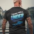 Scuba Diver For Underwater Quote Freediving Men's T-shirt Back Print Gifts for Old Men