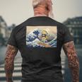 Funny Taco Taco Lover Mexican Food Funny Surfer Taco Mens Back Print T-shirt Gifts for Old Men