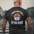 Funny Thanksgiving Baby Gender Reveal Mens Back Print T-shirt Gifts for Old Men