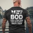 Funny Veteran Fathers Day Quote Vet Bod Like A Dad Bod Mens Back Print T-shirt Gifts for Old Men