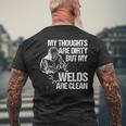Funny Welding Designs For Men Dad Metal Workers Blacksmith Mens Back Print T-shirt Gifts for Old Men