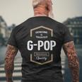 G Pop Grandpa Gift Genuine Trusted G Pop Quality Mens Back Print T-shirt Gifts for Old Men