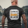 On Gameday Football We Wear Orange And Black Leopard Print Men's T-shirt Back Print Gifts for Old Men