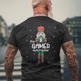 Gamer Nutcracker Family Matching Pajama Men's T-shirt Back Print Gifts for Old Men