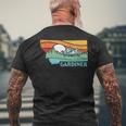 Gardiner Montana Outdoors Retro Mountains & Nature Men's T-shirt Back Print Gifts for Old Men