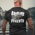 Gasoline Forever Funny Gas Cars Vintage Muscle Car Cars Funny Gifts Mens Back Print T-shirt Gifts for Old Men