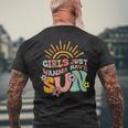 Girl Just Wanna Have Sun A Funny Summer Vacation Beach Mens Back Print T-shirt Gifts for Old Men