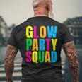 Glow Party Squad Birthday Glow Party Men's Back Print T-shirt Gifts for Old Men