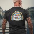 Gnomes Lgbtq Flag Gay Pride Month Mens Back Print T-shirt Gifts for Old Men
