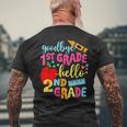 Goodbye 1St Grade Class Of 2023 Graduate Hello 2Nd Grade Mens Back Print T-shirt Gifts for Old Men