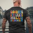 Goodbye 5Th Grade Hello Summer Last Day Of School Graduation Mens Back Print T-shirt Gifts for Old Men