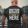 Goodwin Name Gift Have No Fear Goodwin Is Here Mens Back Print T-shirt Gifts for Old Men