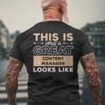This Is What A Great Content Manager Looks Like Men's T-shirt Back Print Gifts for Old Men