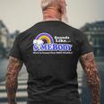 Ground Your Root Chakra Mens Back Print T-shirt Gifts for Old Men