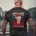 Guns Christmas Tree Come And Take It Biden Xmas Ugly Sweater Men's T-shirt Back Print Gifts for Old Men