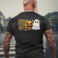 Halloween Costume Boo Spiders Ghosts Pumpkin & Witch Men's T-shirt Back Print Gifts for Old Men