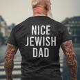 Hanukkah Nice Jewish Dad Cool Chanukah Festival Jewish Men's T-shirt Back Print Gifts for Old Men