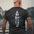 Hawaii Lahaina Maui Vintage Hawaiian Islands Surf Men's T-shirt Back Print Gifts for Old Men