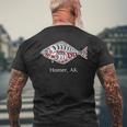 Homer Alaska Native American Halibut Fishermen Men's T-shirt Back Print Gifts for Old Men