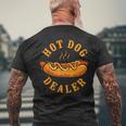 Hot Dog Adult Hot Dog Dealer Mens Back Print T-shirt Gifts for Old Men