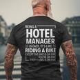 Being A Hotel Manager Is Easy Men's T-shirt Back Print Gifts for Old Men