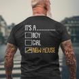 House Homeowner Housewarming Party New House Mens Back Print T-shirt Gifts for Old Men