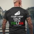 I Cant Keep Calm Im An Italian Dad Of Girls Mens Back Print T-shirt Gifts for Old Men